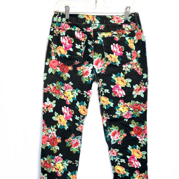 Women Vanilla Star Jeans Floral skinnies, 4 - Picture 3 of 8